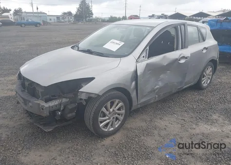 2012 Mazda Mazda3 I Touring z USA, uszkodzony, nr VIN JM1BL1L8XC1596112